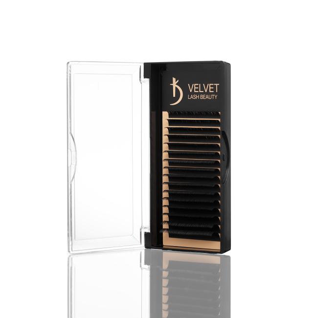 Velvet Lash Beauty Eyelash Extensions 0.07 CC Mix (16 rows, lengths 6–14 mm)